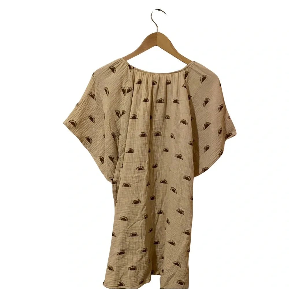 Rylee + Cru Jaime Cotton Dress in Sunset Print Medium - Picture 9 of 9